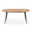 Стол обеденный HALMAR COLORADO дуб золотой/черный 120-160/80